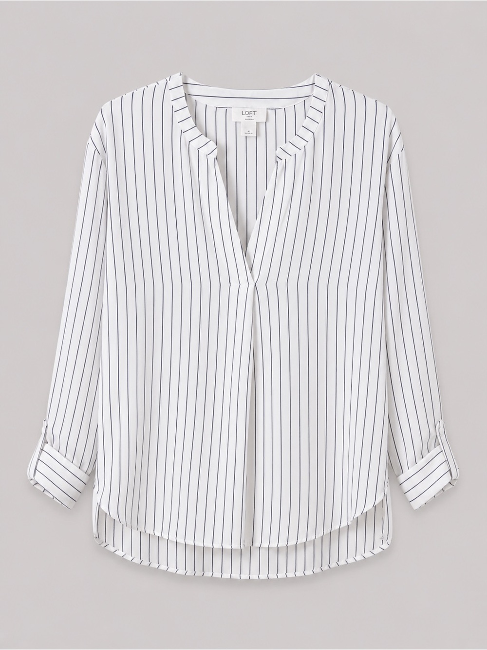 Loft Womens Blouse Small Coastal Nautical Euro Summer Capsule Striped Staple